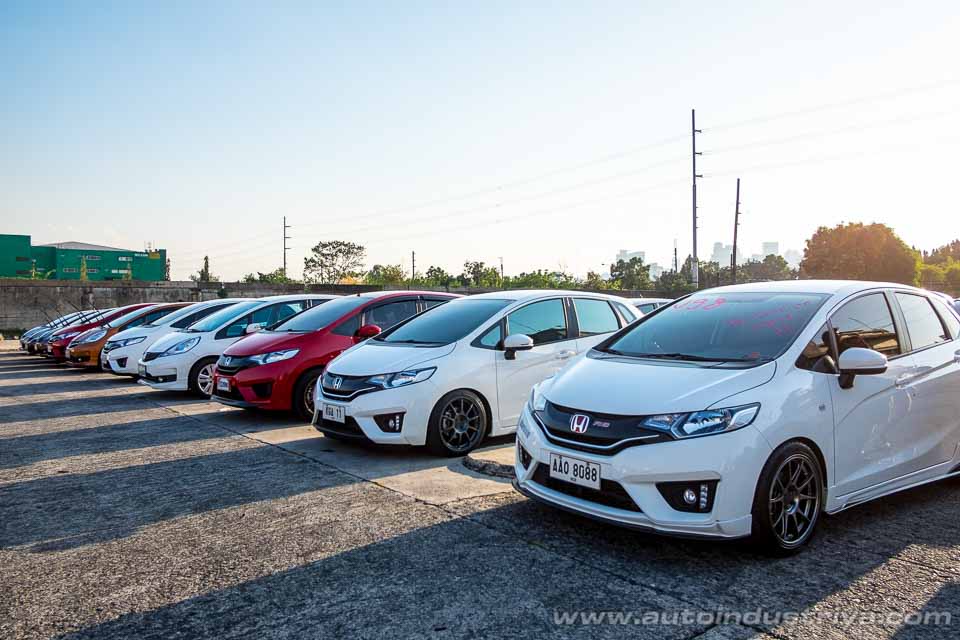 Gathering of different Honda Jazz