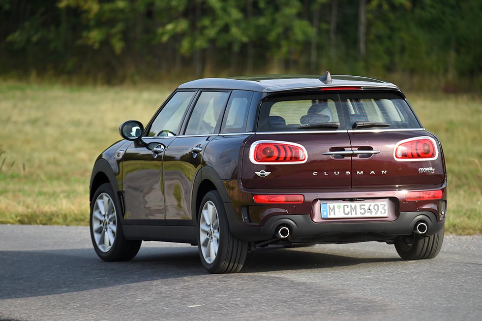 Rear quarter of the Mini Clubman