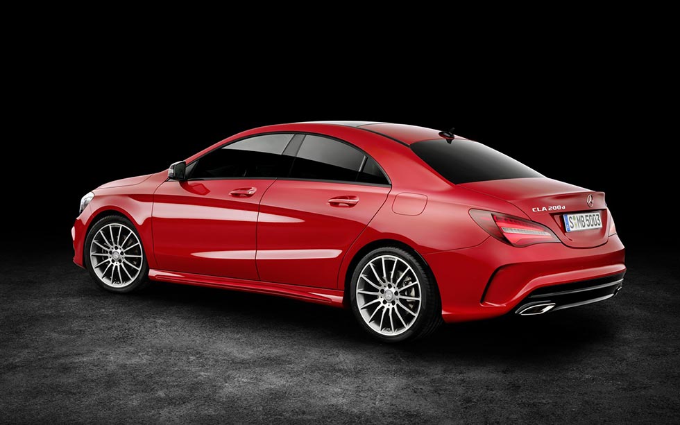 Rear quarter of the 2016 Mercedes-Benz CLA