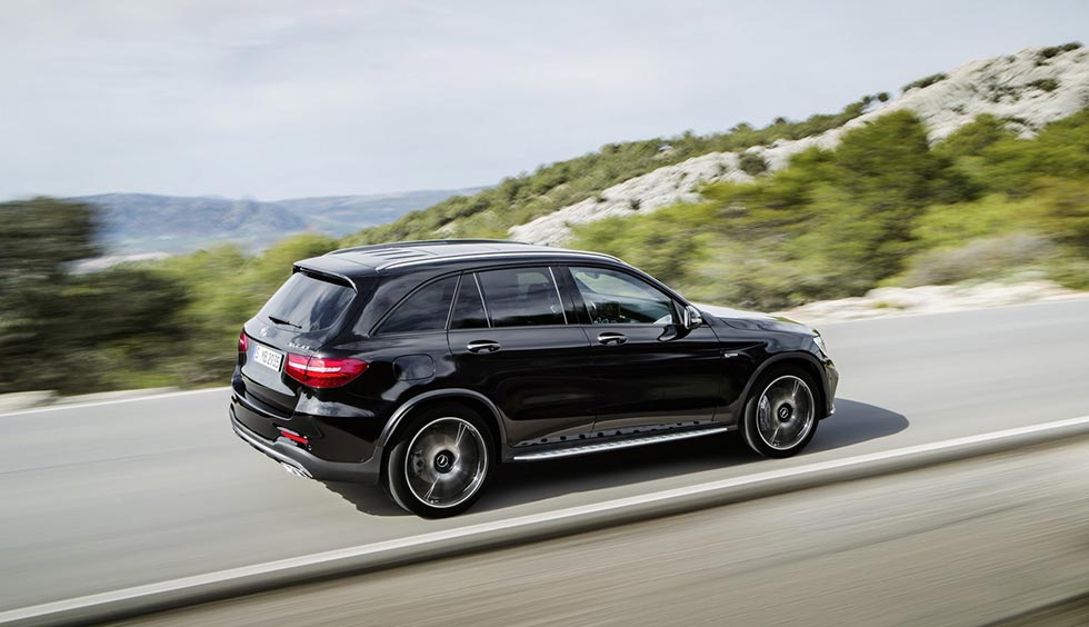 Rear quarter of the Mercedes-AMG GLC 43 4MATIC