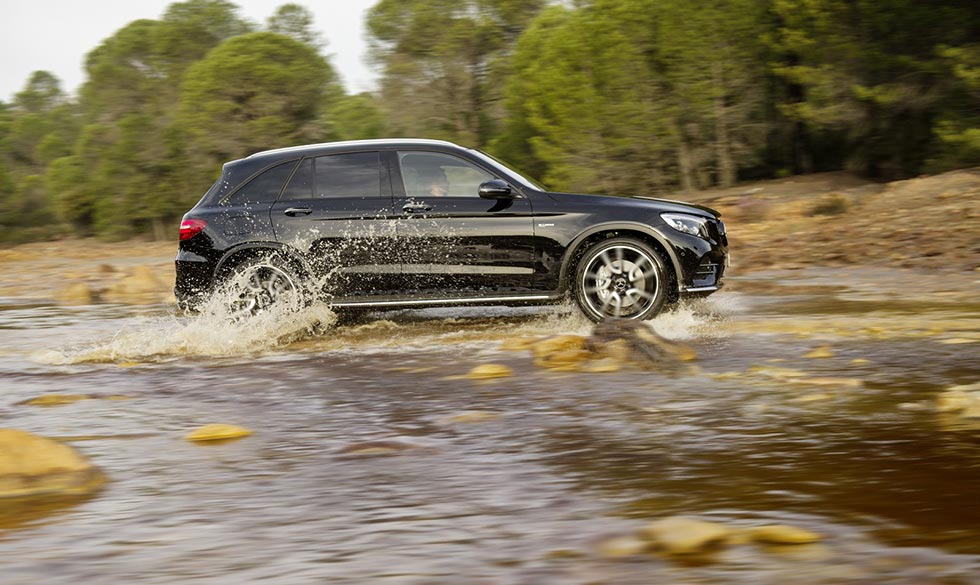 The Mercedes-AMG GLC 43 4MATIC in action