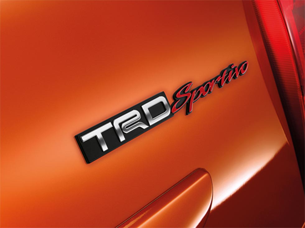 TRD Sportivo badging on the Yaris