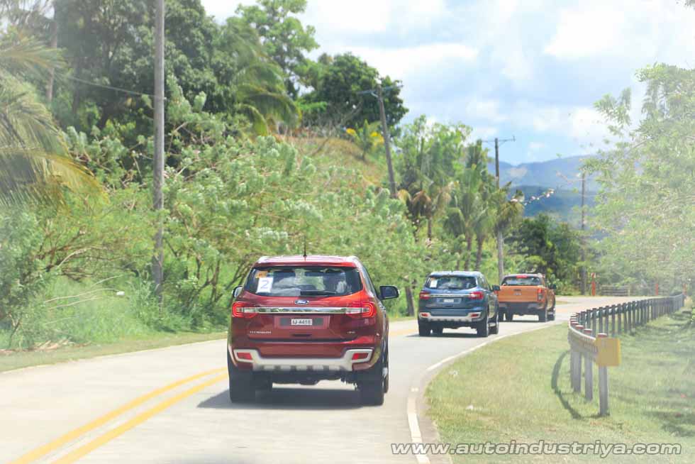 Traveling along the Marikina-Infanta Highway with the Ford Everest