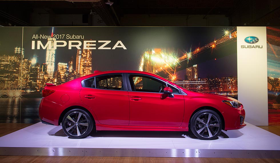 Side view of the 2017 Subaru Impreza 2.0i Sports Sedan