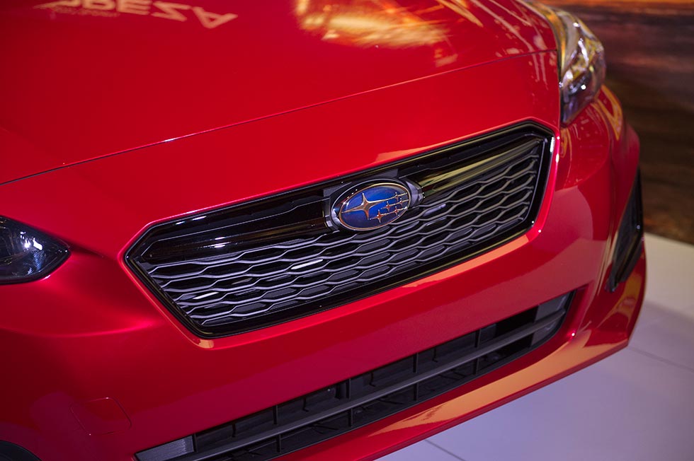 Front grill of the 2017 Subaru Impreza 2.0i Sports Sedan