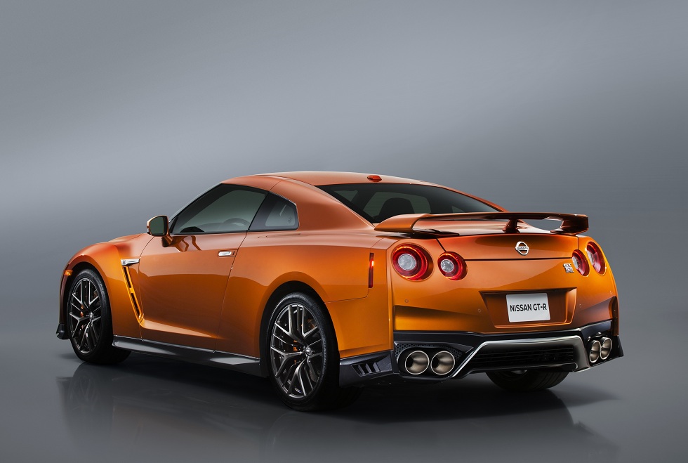 Rear quarter of the 2017 Nissan GT-R