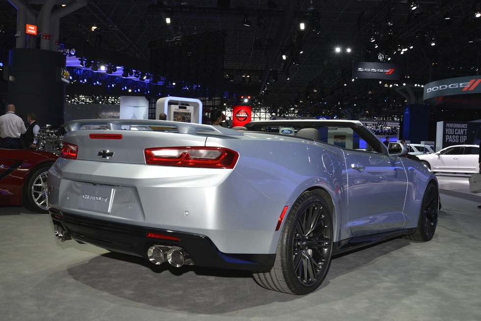 Rear quarter of the Chevrolet Camaro ZL1 Convertible