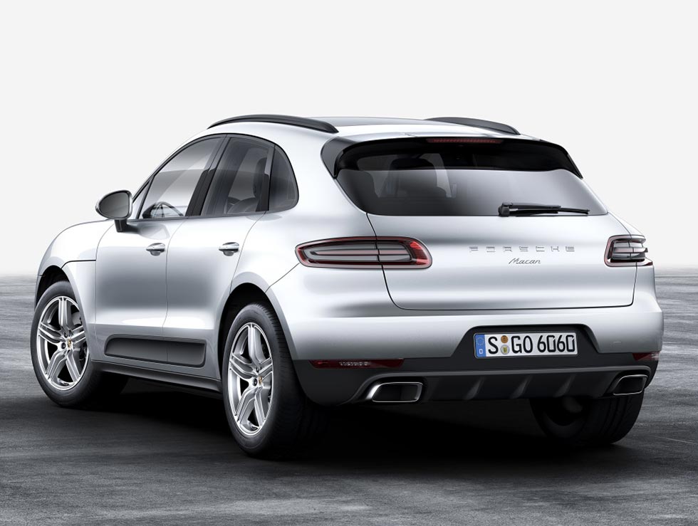 Rear quarter of the 2016 Porsche Macan