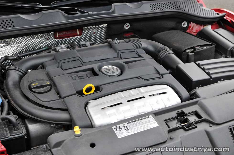 The new, more modern, water-cooled engine