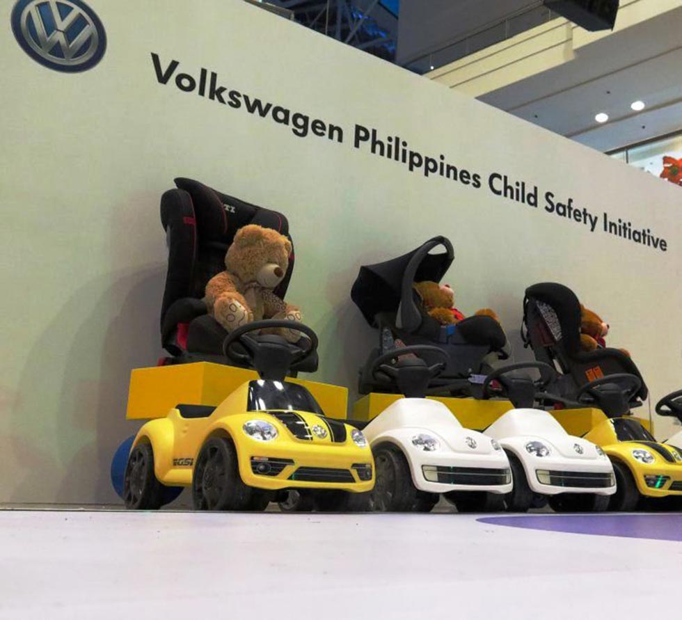 The sample child seats from Volkswagen