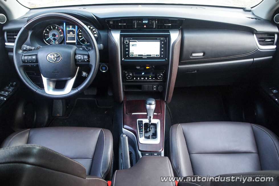 Aboard the 2016 Toyota Fortuner V 4x2