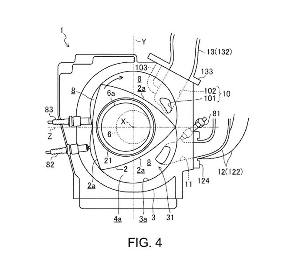 Another diagram of the new rotary engine from Mazda
