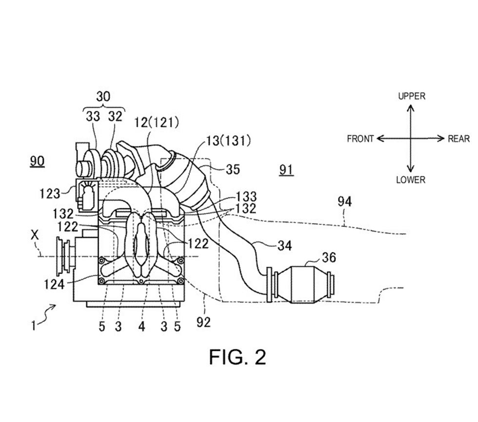 A more detailed look of the exhaust ports of the new rotary from Mazda