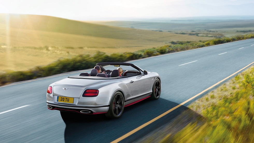 Rear quarter of the 2016 Bentley Continental GT Speed