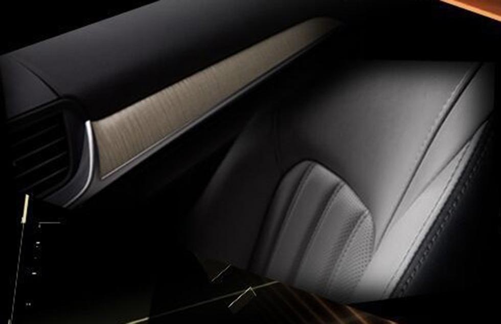The teaser image of the Mazda CX-4's interior