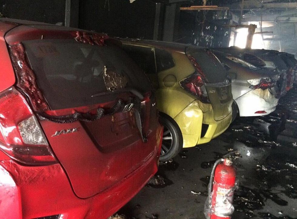 Stocks of Jazz, City damaged by fire