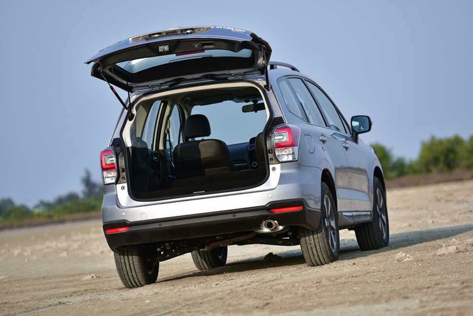 Rear shot with tailgate open