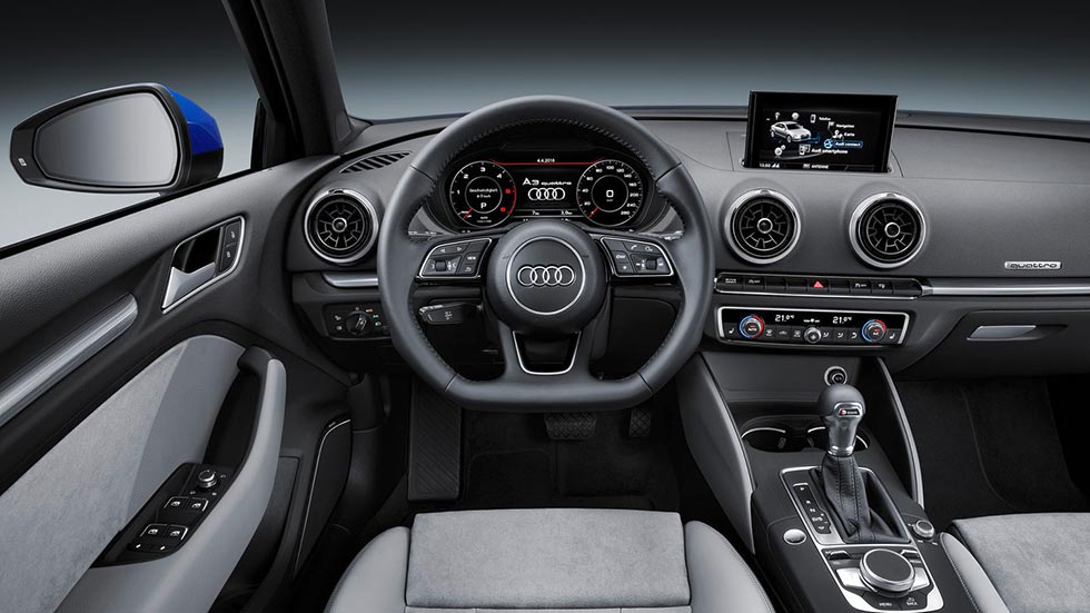Interior of the 2016 Audi A3