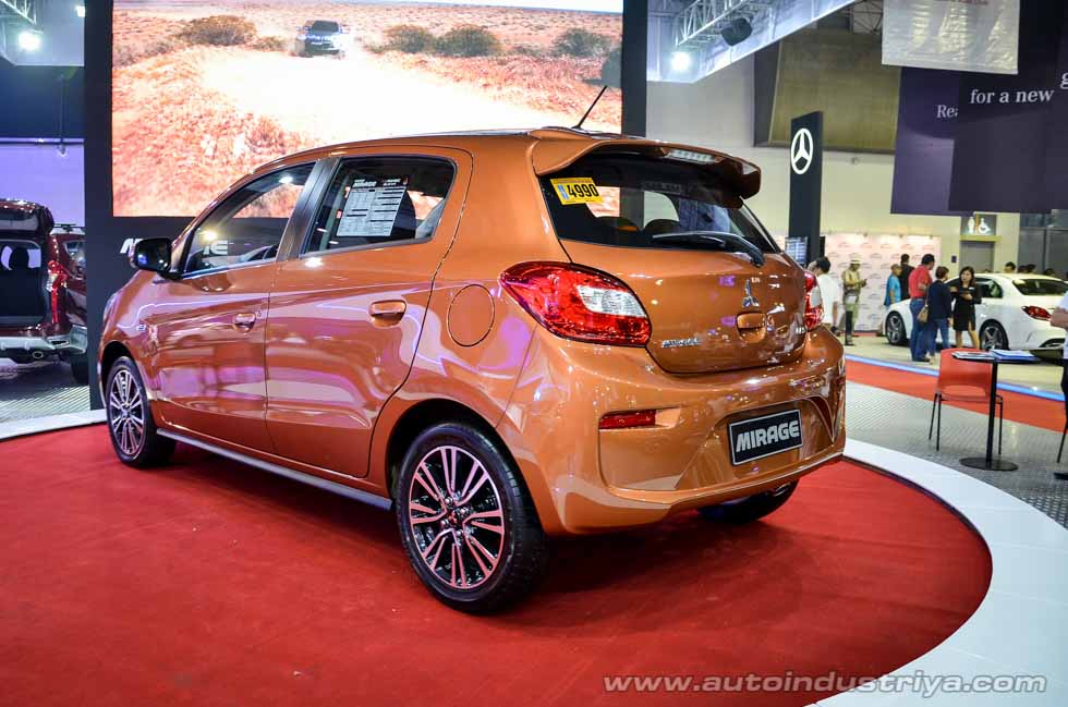 Rear quarter of the 2016 Mitsubishi Mirage