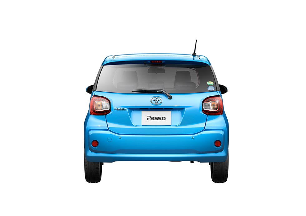 The rear of the 2016 Toyota Passo