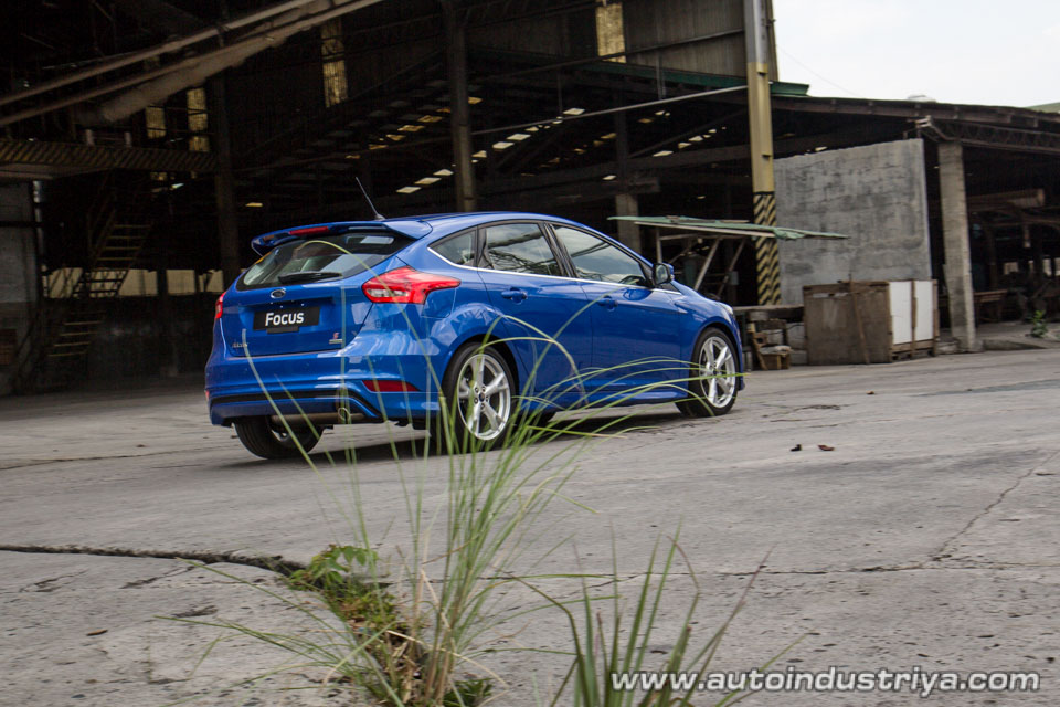 Rear quarter of the 2016 Ford Focus Sport+