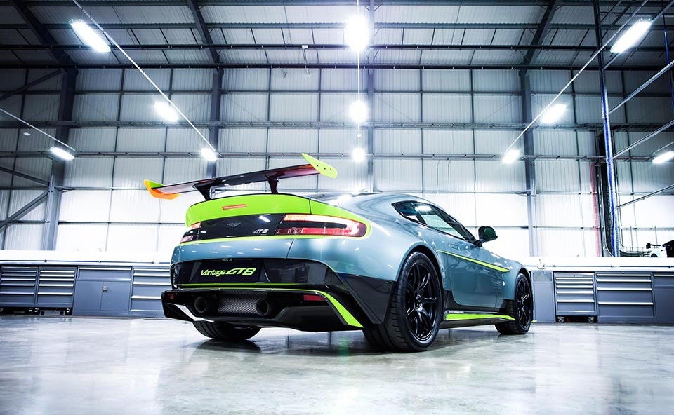Rear quarter of the Aston Martin Vantage GT8
