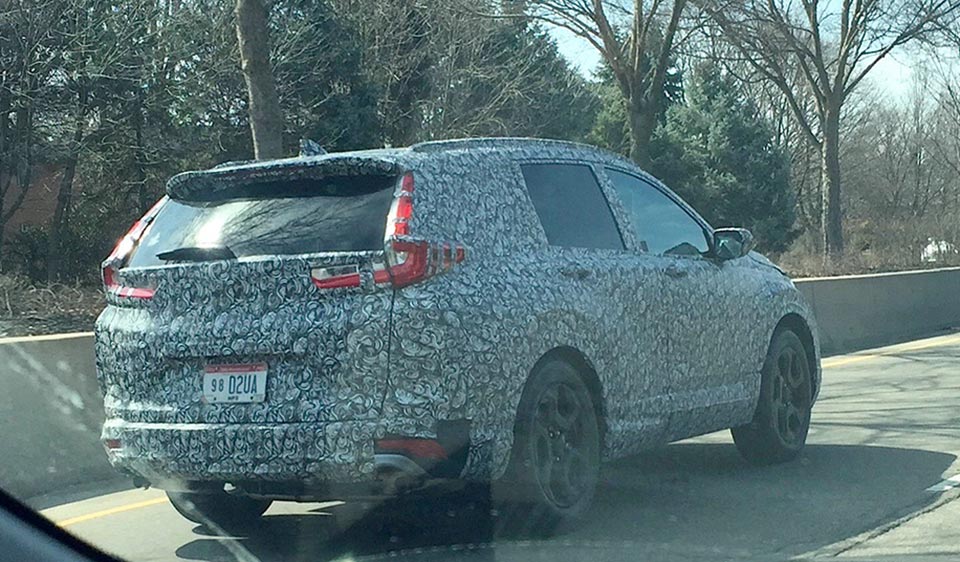 Rear quarter of the alleged 2018 Honda CR-V