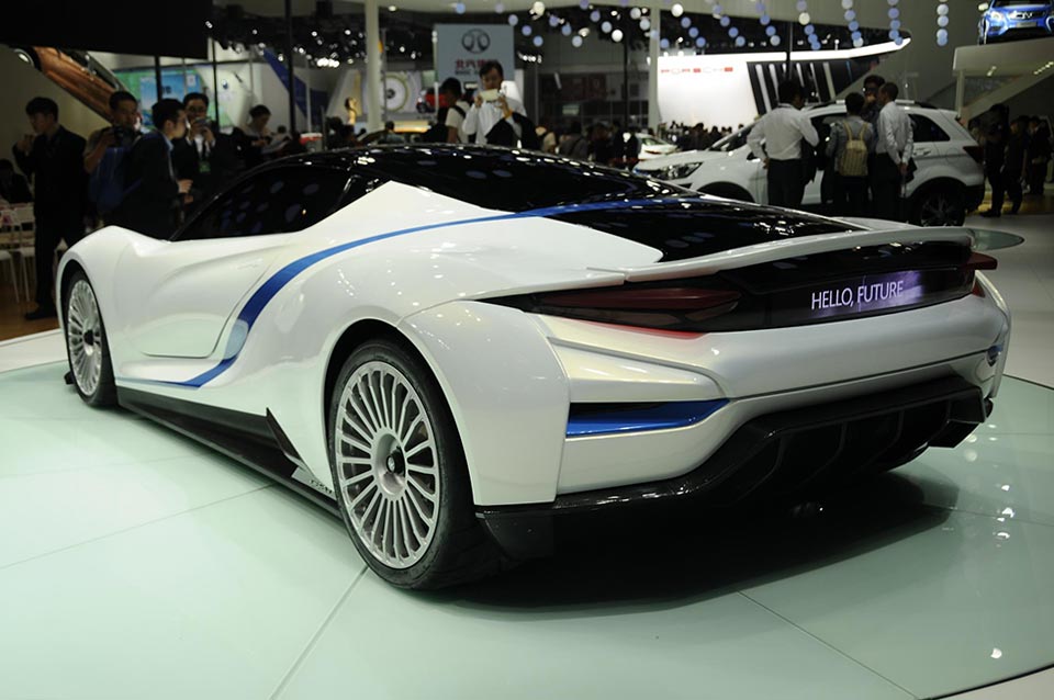 Rear quarter of the BAIC Arcfox-7