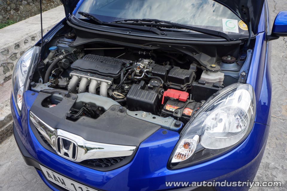 The 1.3-liter L13Z1 with i-VTEC on the 2016 Honda Brio V