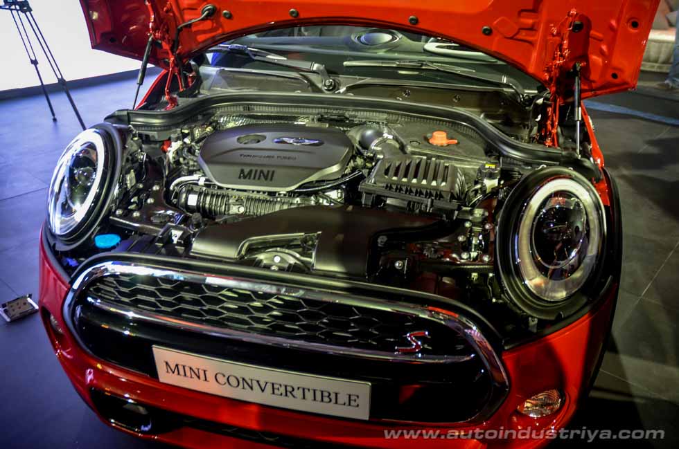 Under the hood of the 2016 Mini Convertible