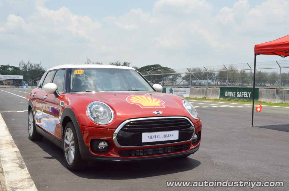 Mini Clubman on track