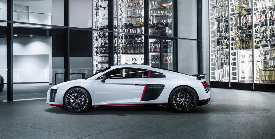 Side profile of the special edition Audi R8