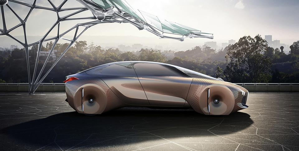Side profile of the BMW Vision Next 100 Concept