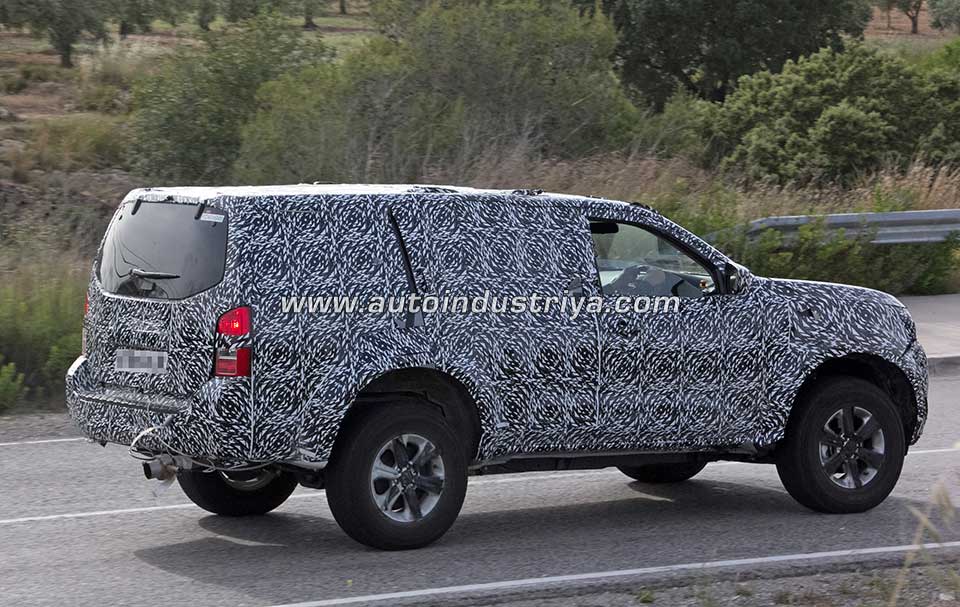 Rear quarter of the supposedly new Nissan SUV