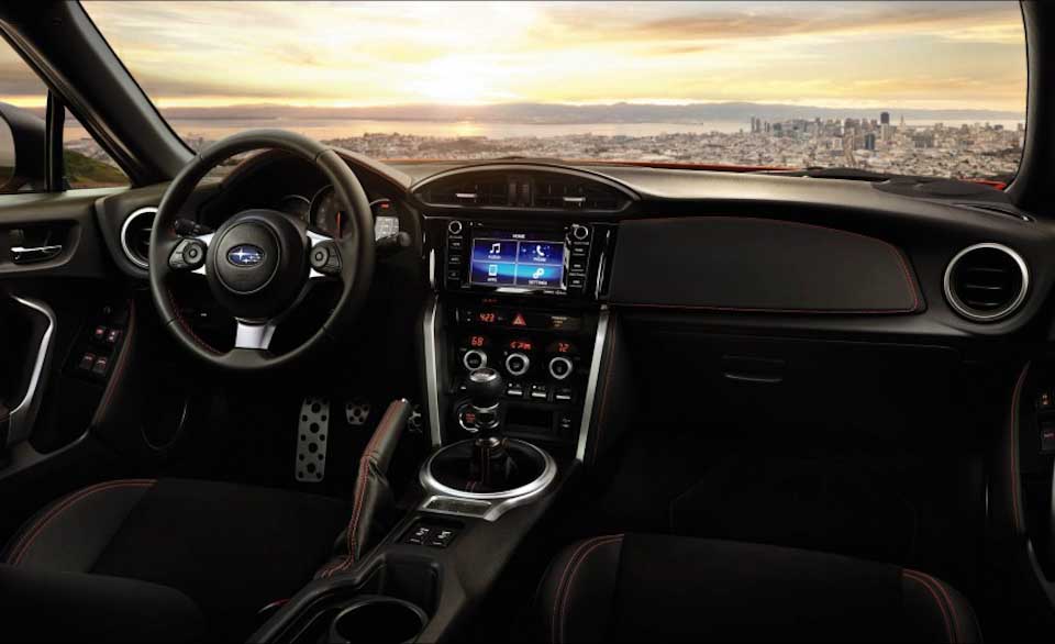 refreshed Subaru BR-Z interior