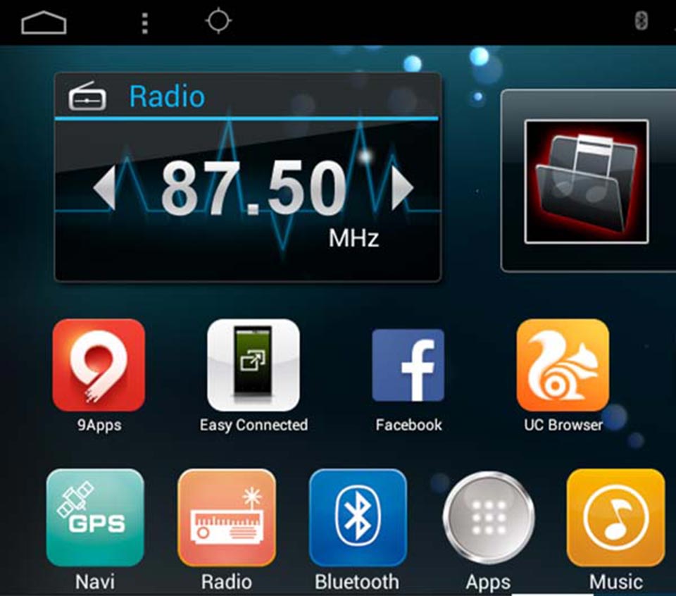 The Android-based touchscreen infotainment