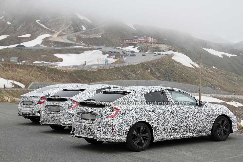 2017 Honda Civic Hatchback testing