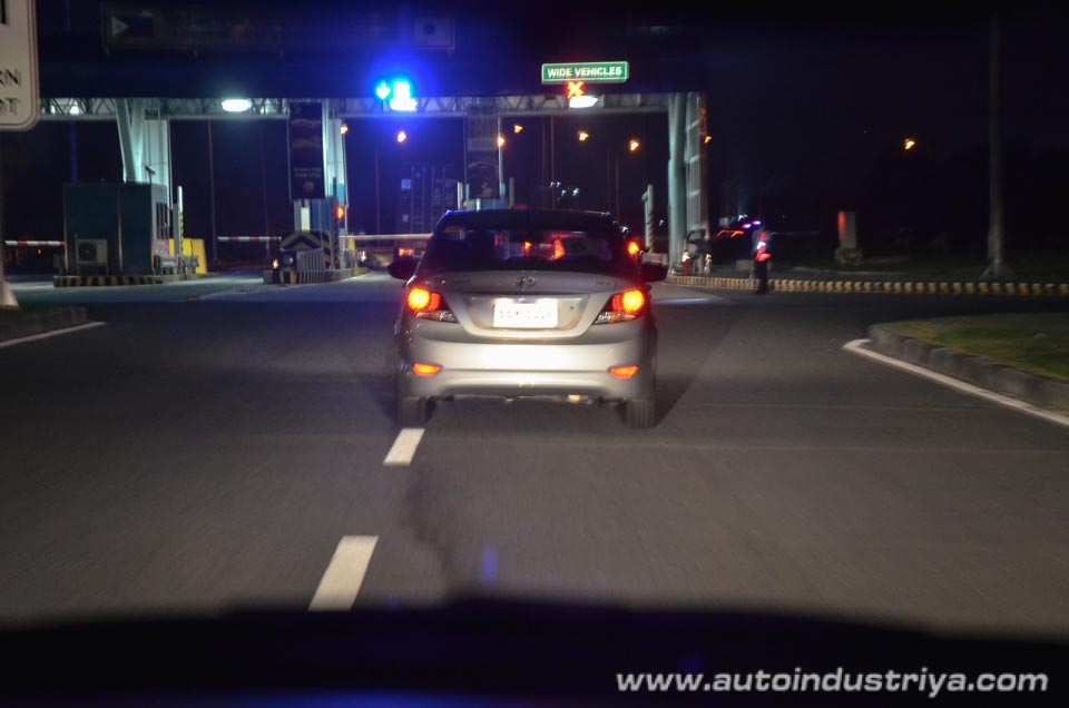The convoy going towards SCTEX