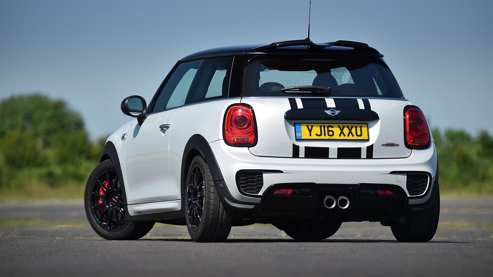 Rear quarter of the Mini John Cooper Works Challenge