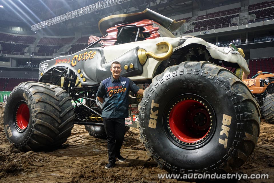 Steve Sims and his truck Pirate's Curse