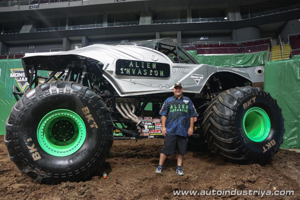 Chad Tingler, alongside his truck Alien Invasion