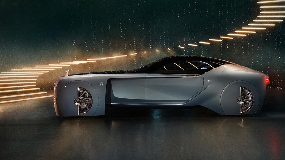 Side profile of the Rolls-Royce Vision Next 100 concept