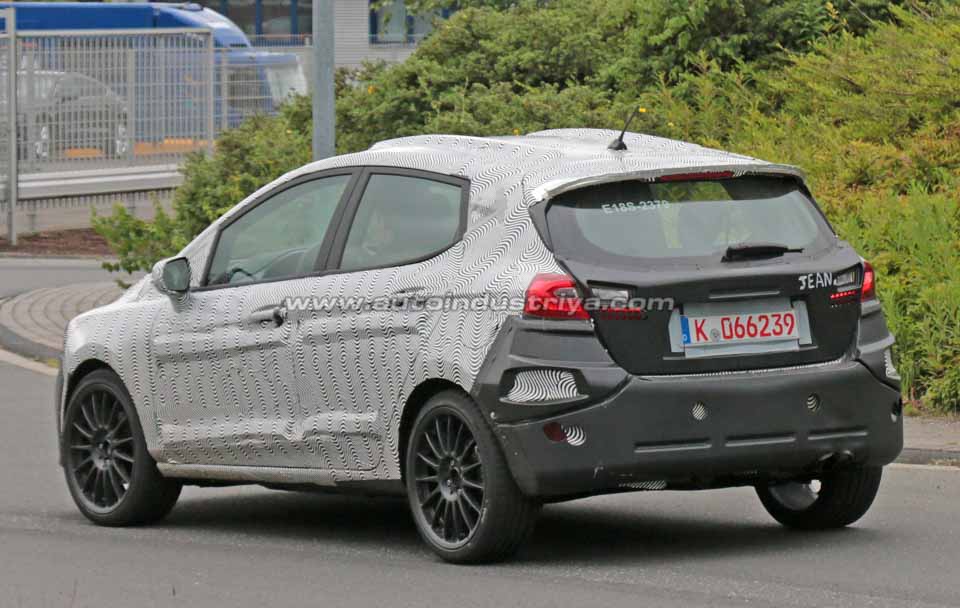 Rear quarter of the alleged 2018 Ford Fiesta ST