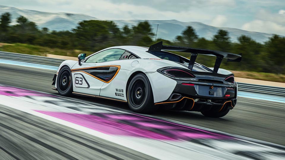 Rear quarter of the 2017 McLaren 570S Sprint