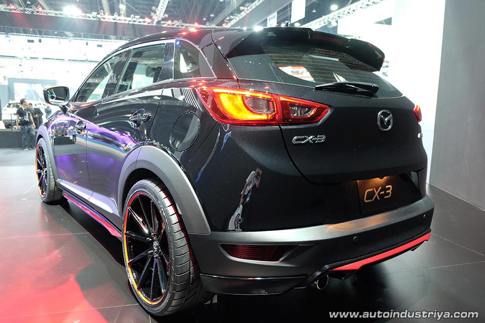 Rear quarter of the Mazda CX-3 Special Edition in Thailand