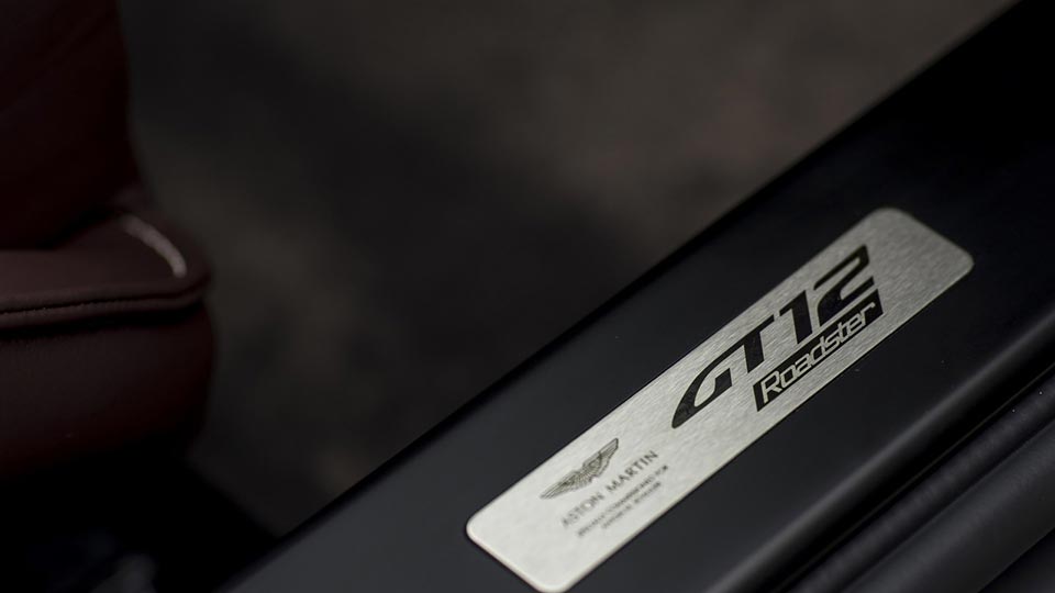 The Vantage GT12 Roadster door sill
