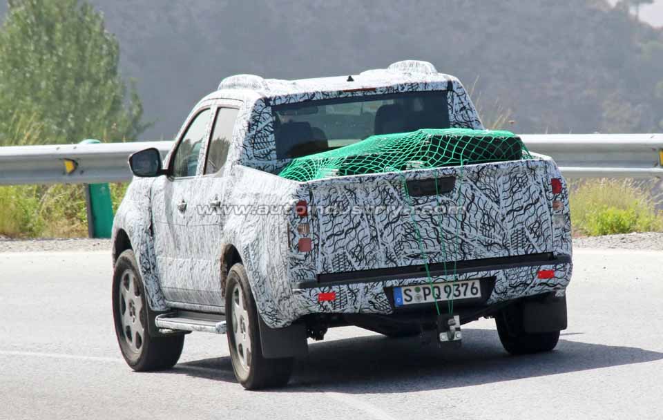 Another rear quarter shot of the Mercedes-Benz GLT pickup