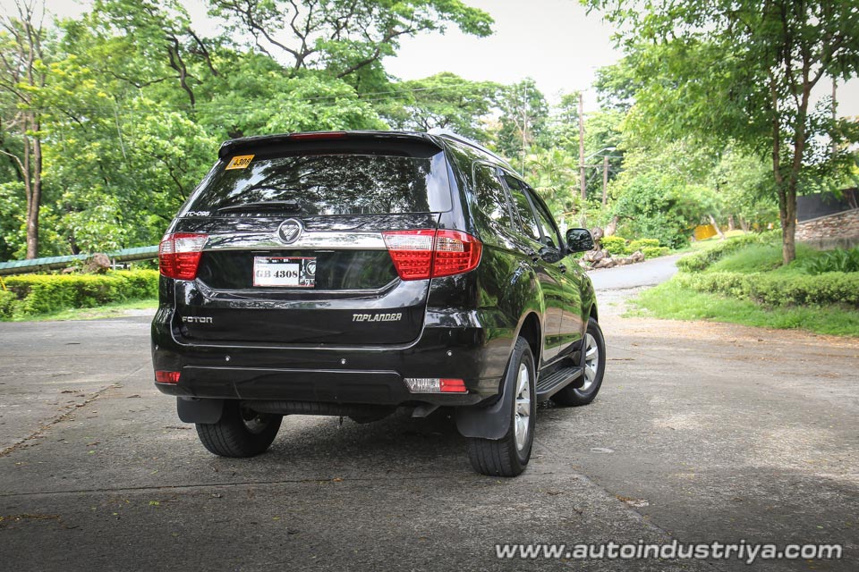 Rear quarter of the Foton Toplander