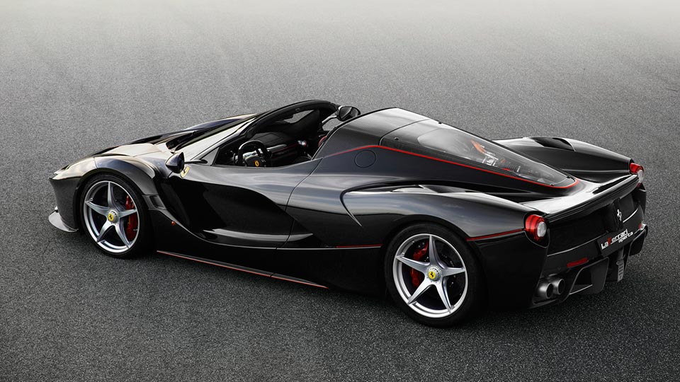 Rear quarter of the LaFerrari Spider