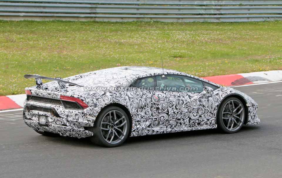 Rear quarter of the Lamborghini Huracan Superlegerra